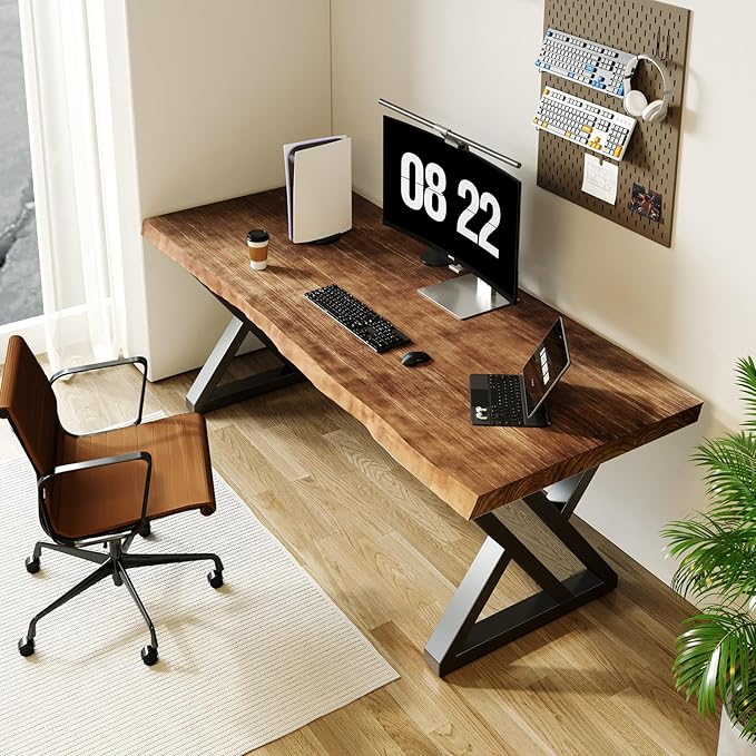 55 Inch Solid Wood Desk